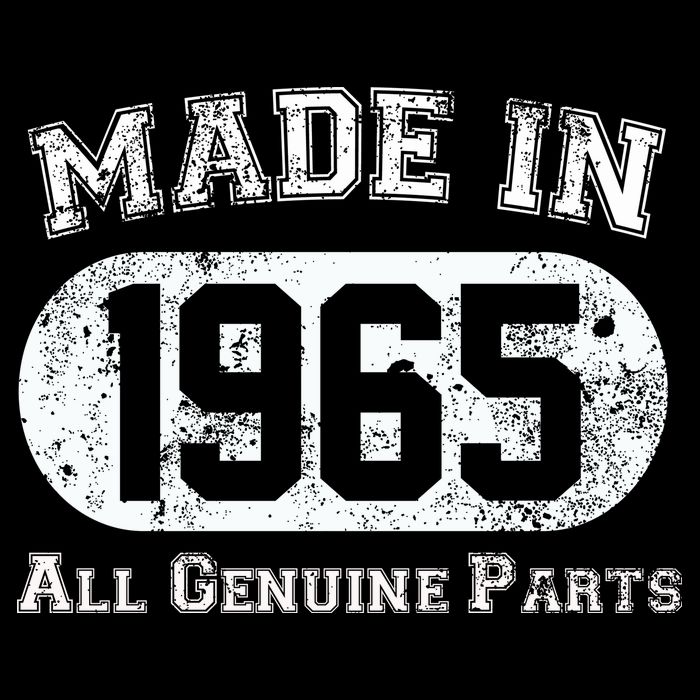 60th Birthday Made In 1965 - All Genuine Parts Drawstring Bag