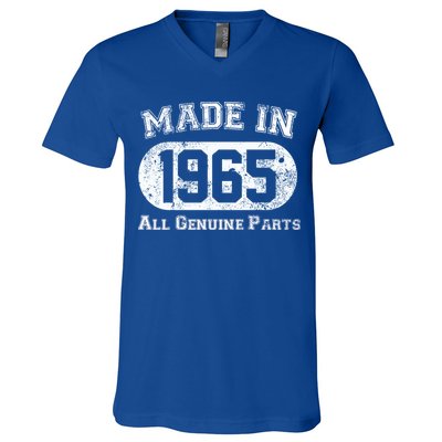 60th Birthday Made In 1965 - All Genuine Parts V-Neck T-Shirt