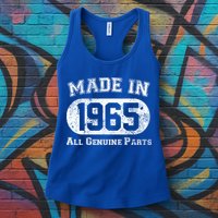 60th Birthday Made In 1965 - All Genuine Parts Womens Tank Top