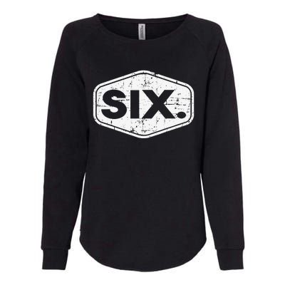 6th Birthday of 6 years old six Womens California Wash Sweatshirt