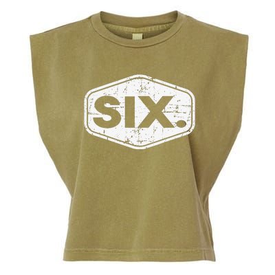 6th Birthday of 6 years old six Garment-Dyed Women's Muscle Tee