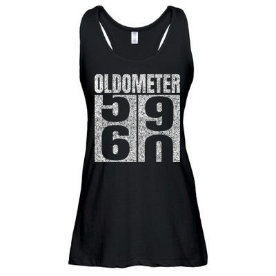 60th Birthday Oldometer 59-60 Vintage Funny Gifts M.e.n WoM.e.n Ladies Essential Flowy Tank