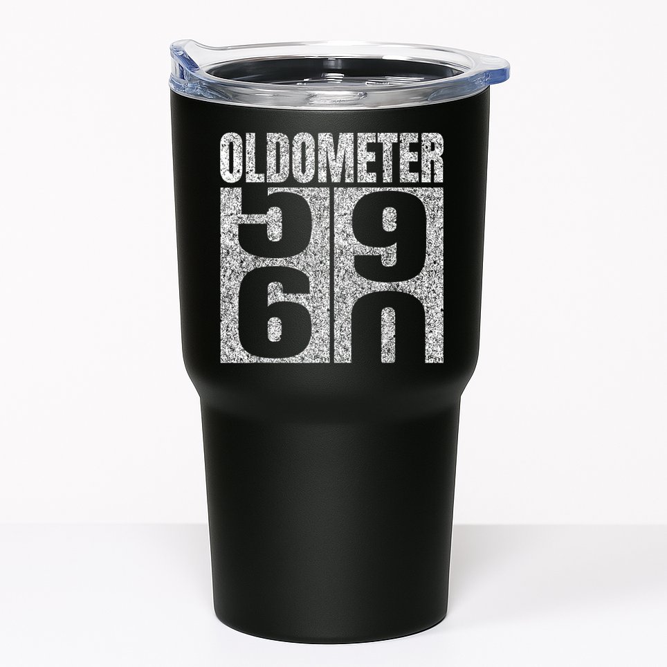60th Birthday Oldometer 59-60 Vintage Funny Gifts M.e.n WoM.e.n Tumbler