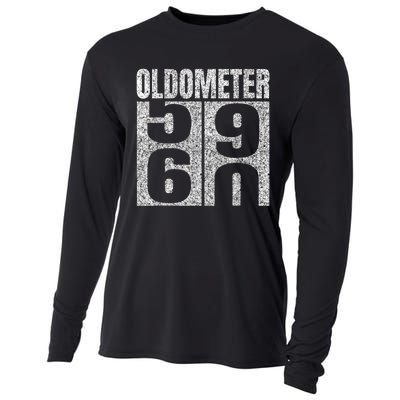 60th Birthday Oldometer 59-60 Vintage Funny Gifts M.e.n WoM.e.n Cooling Performance Long Sleeve Crew