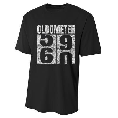 60th Birthday Oldometer 59-60 Vintage Funny Gifts M.e.n WoM.e.n Performance Sprint T-Shirt