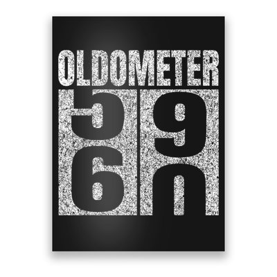 60th Birthday Oldometer 59-60 Vintage Funny Gifts M.e.n WoM.e.n Poster