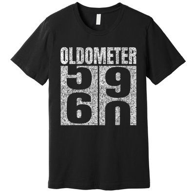 60th Birthday Oldometer 59-60 Vintage Funny Gifts M.e.n WoM.e.n Premium T-Shirt