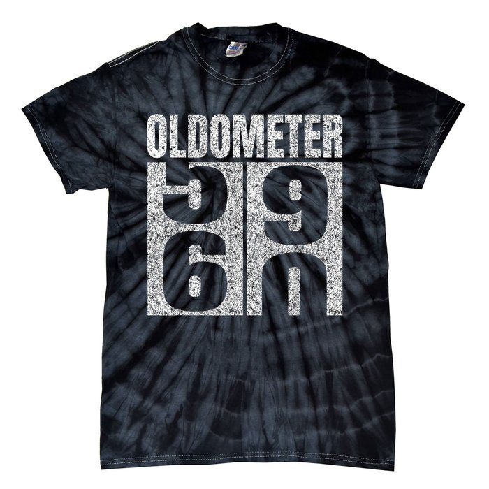 60th Birthday Oldometer 59-60 Vintage Funny Gifts M.e.n WoM.e.n Tie-Dye T-Shirt