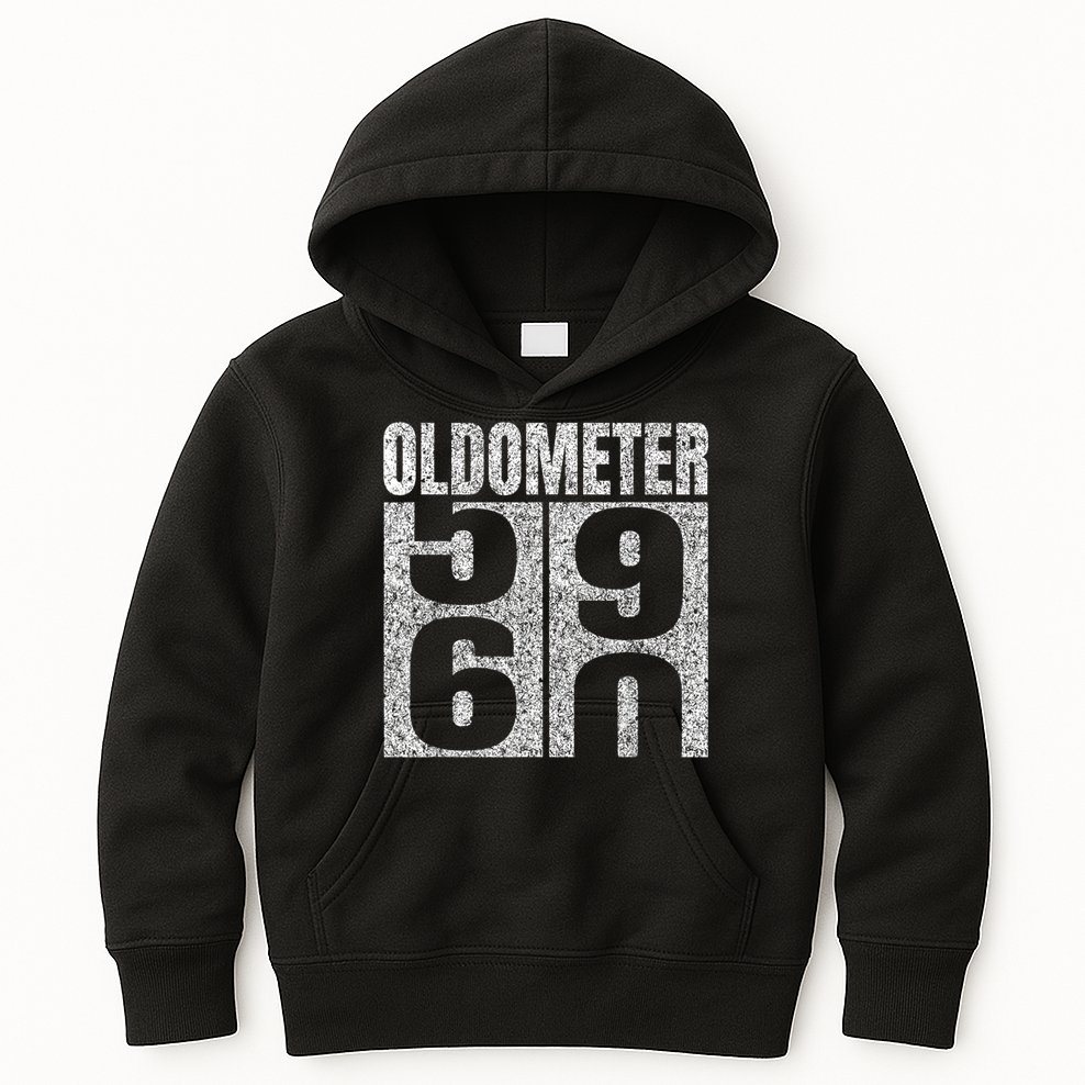 60th Birthday Oldometer 59-60 Vintage Funny Gifts M.e.n WoM.e.n Kids Hoodie