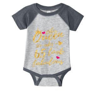 65th Birthday Party Gifts 65 Year Old Wo Queen Infant Baby Jersey Bodysuit