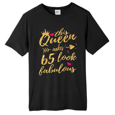 65th Birthday Party Gifts 65 Year Old Wo Queen Tall Fusion ChromaSoft Performance T-Shirt