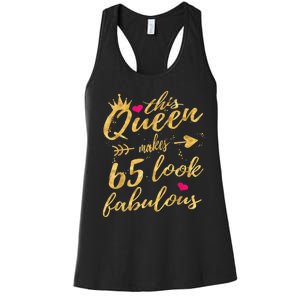 65th Birthday Party Gifts 65 Year Old Wo Queen Women's Racerback Tank