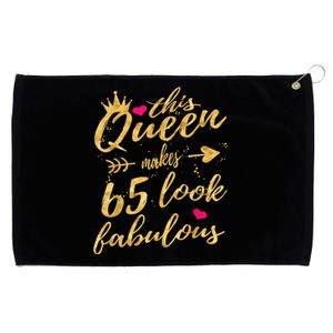 65th Birthday Party Gifts 65 Year Old Wo Queen Grommeted Golf Towel