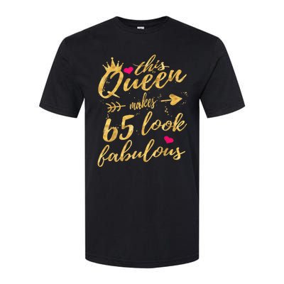 65th Birthday Party Gifts 65 Year Old Wo Queen Softstyle® CVC T-Shirt