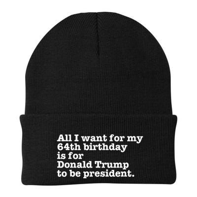64th Birthday Pro Donald Trump President Funny Gag Gift Joke Beanie