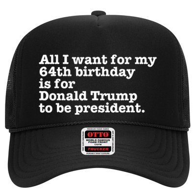 64th Birthday Pro Donald Trump President Funny Gag Gift Joke Trucker Hat