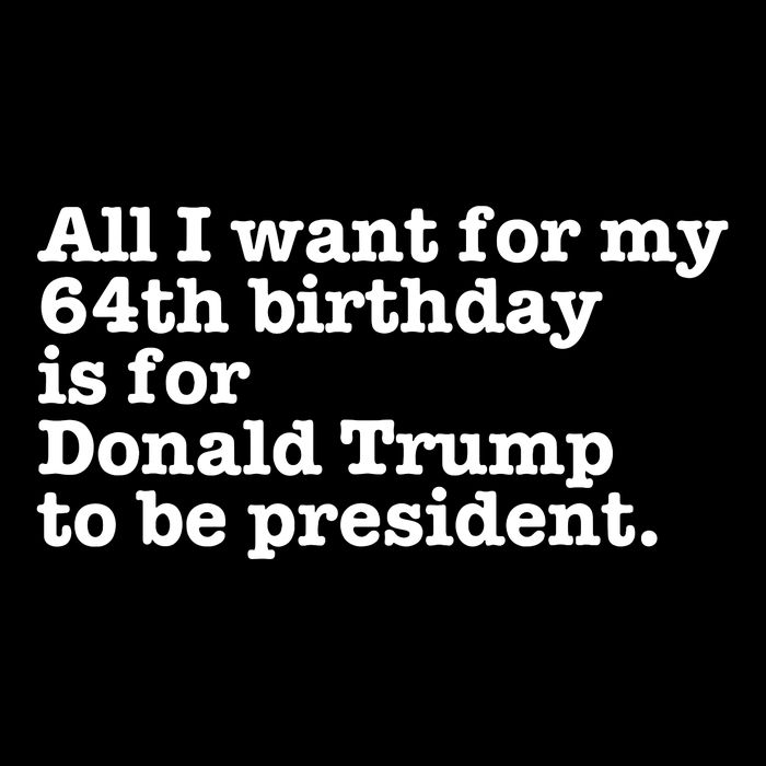 64th Birthday Pro Donald Trump President Funny Gag Gift Joke Toddler T-Shirt