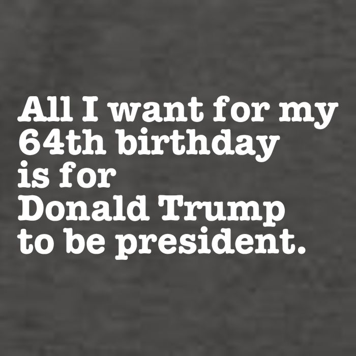 64th Birthday Pro Donald Trump President Funny Gag Gift Joke Vector Backpack