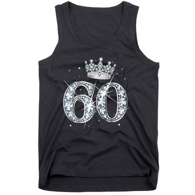 60th Birthday Queen diamond crown 60 Year Old Gifts Tank Top