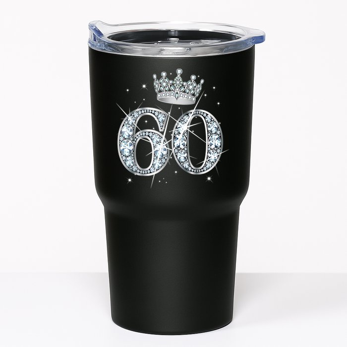 60th Birthday Queen Wo diamond crown 60 Year Old Gifts Tumbler