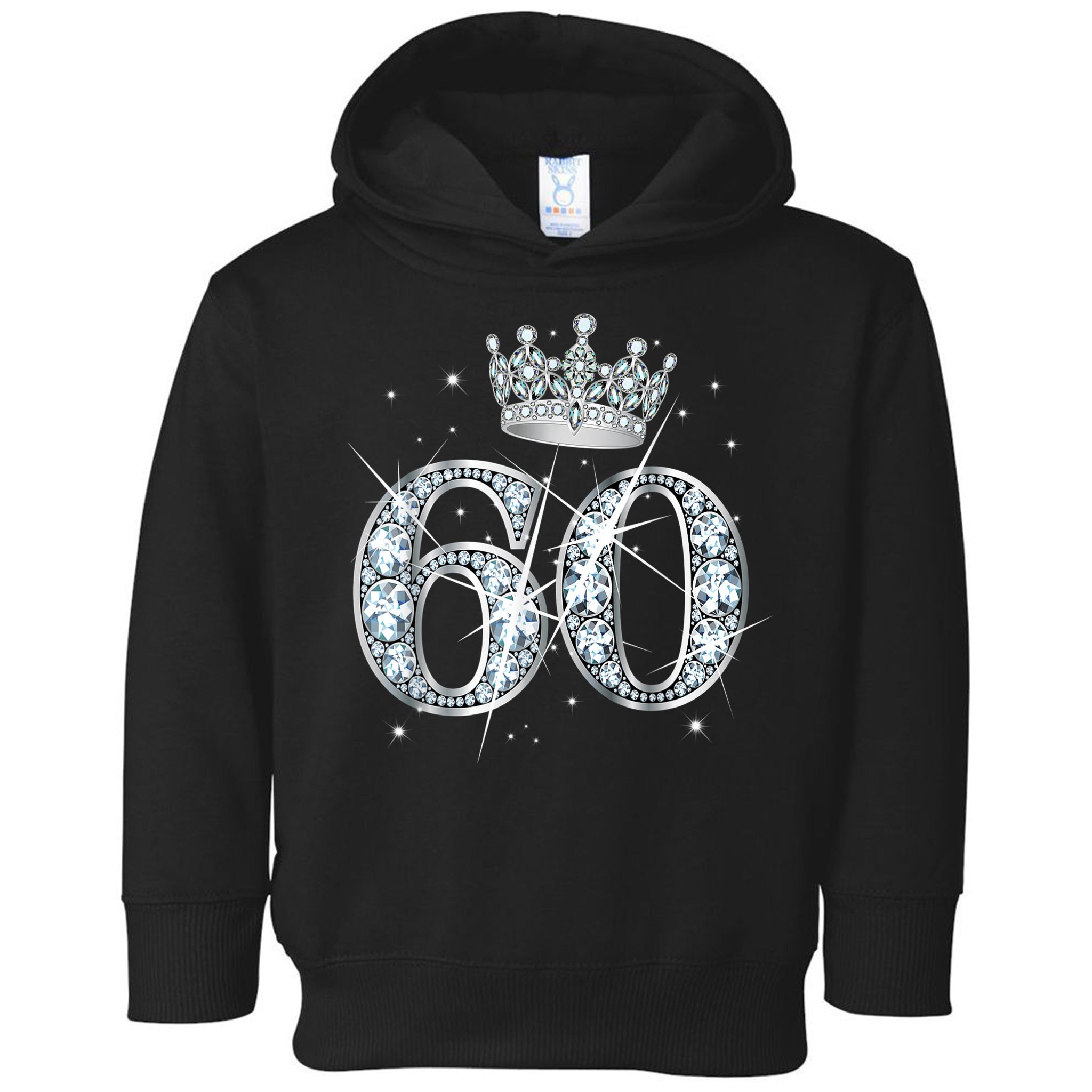 60th Birthday Queen Wo diamond crown 60 Year Old Gifts Toddler Hoodie