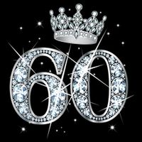 60th Birthday Queen Wo diamond crown 60 Year Old Gifts Visor
