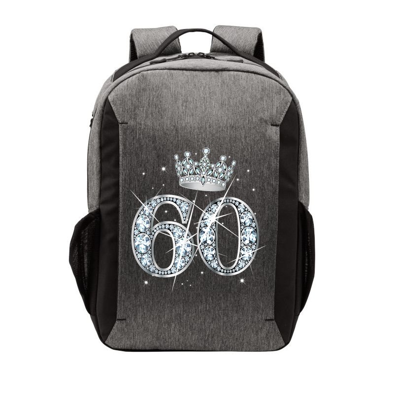 60th Birthday Queen Wo diamond crown 60 Year Old Gifts Vector Backpack