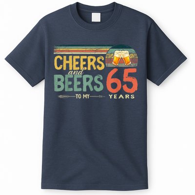 65th Birthday Shirt Funny Cheers And Beers To 65 Years Old T-Shirt