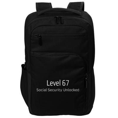 67th Birthday Social Security Unlocked Turning 67 Impact Tech Backpack