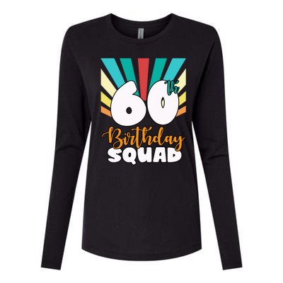 60th Birthday Squad 60 Years Old Womens Cotton Relaxed Long Sleeve T-Shirt