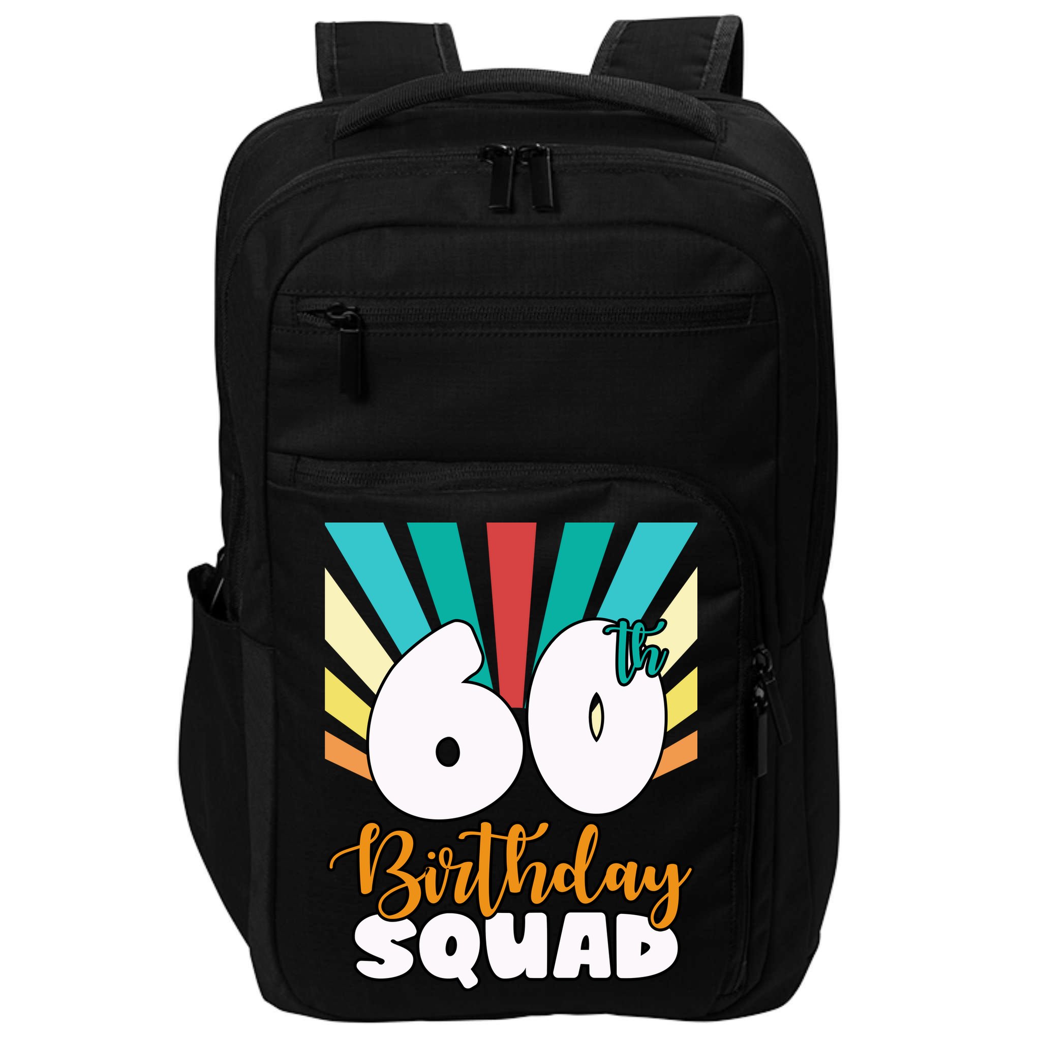 60th Birthday Squad 60 Years Old Impact Tech Backpack