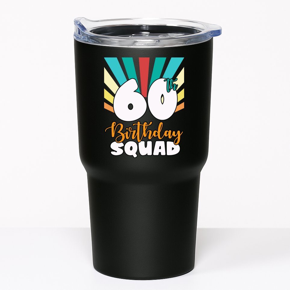 60th Birthday Squad 60 Years Old Tumbler