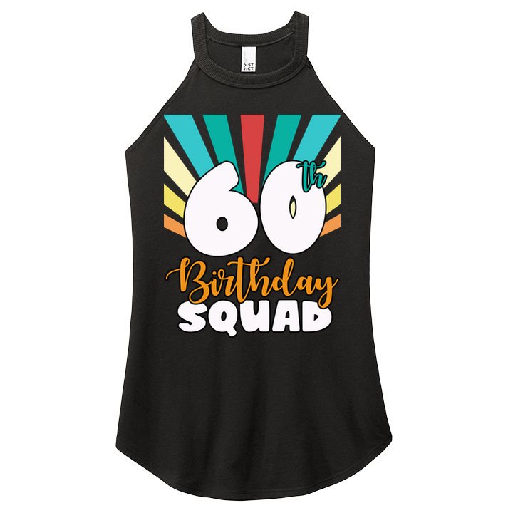 60th Birthday Squad 60 Years Old Women's Perfect Tri Rocker Tank