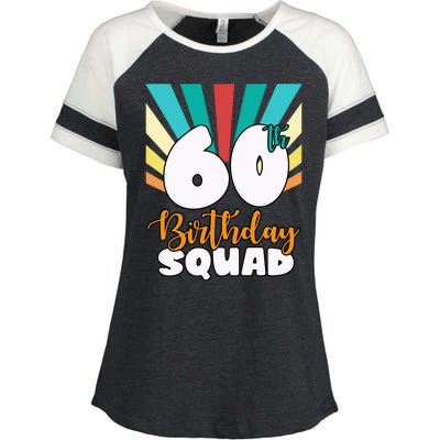 60th Birthday Squad 60 Years Old Enza Ladies Jersey Colorblock Tee