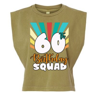 60th Birthday Squad 60 Years Old Garment-Dyed Women's Muscle Tee