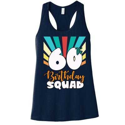 60th Birthday Squad 60 Years Old Women's Racerback Tank