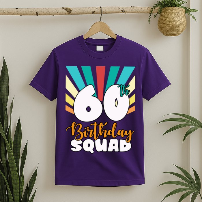 60th Birthday Squad 60 Years Old T-Shirt