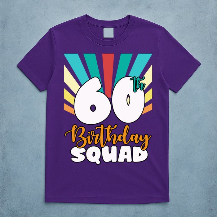 60th Birthday Squad 60 Years Old T-Shirt