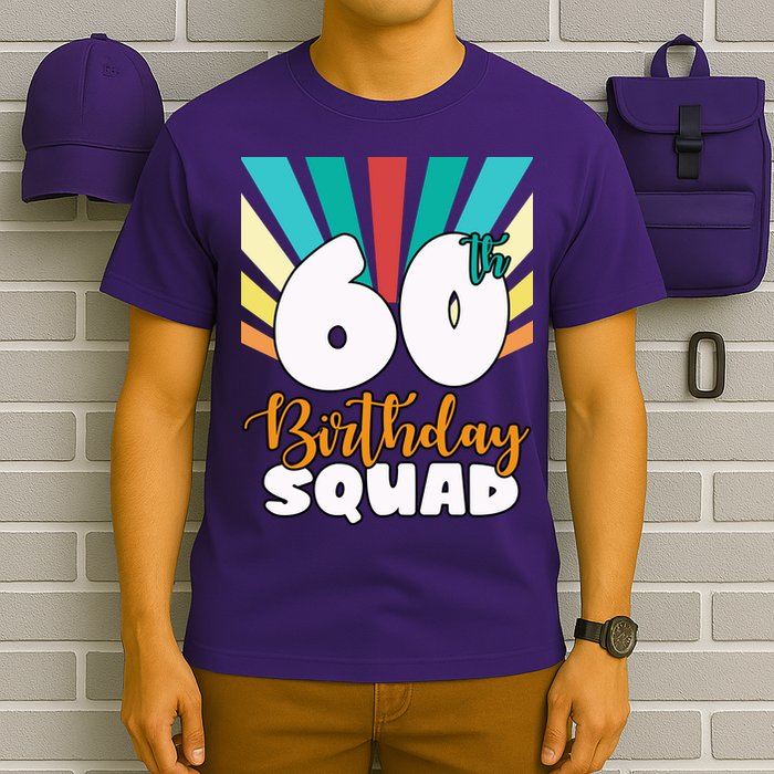 60th Birthday Squad 60 Years Old T-Shirt