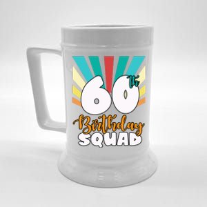 60th Birthday Squad 60 Years Old Beer Stein