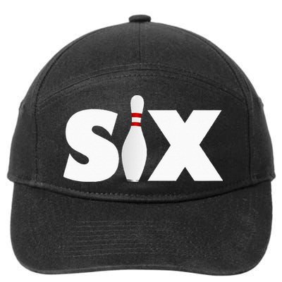 6th Birthday Six 6 Years Old Bowling Party 2013 Birthday 7-Panel Snapback Hat