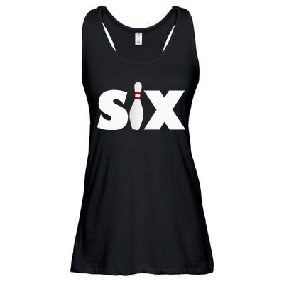 6th Birthday Six 6 Years Old Bowling Party 2013 Birthday Ladies Essential Flowy Tank