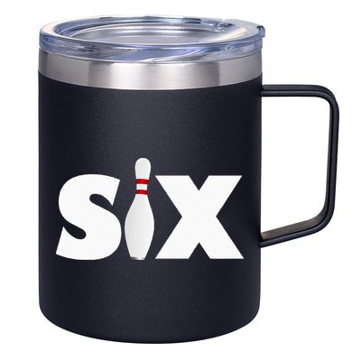 6th Birthday Six 6 Years Old Bowling Party 2013 Birthday 12oz Stainless Steel Coffee Mug