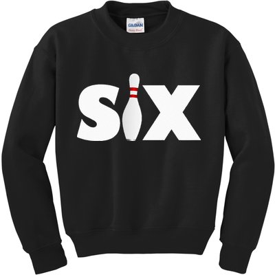 6th Birthday Six 6 Years Old Bowling Party 2013 Birthday Kids Sweatshirt