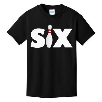 6th Birthday Six 6 Years Old Bowling Party 2013 Birthday Kids T-Shirt