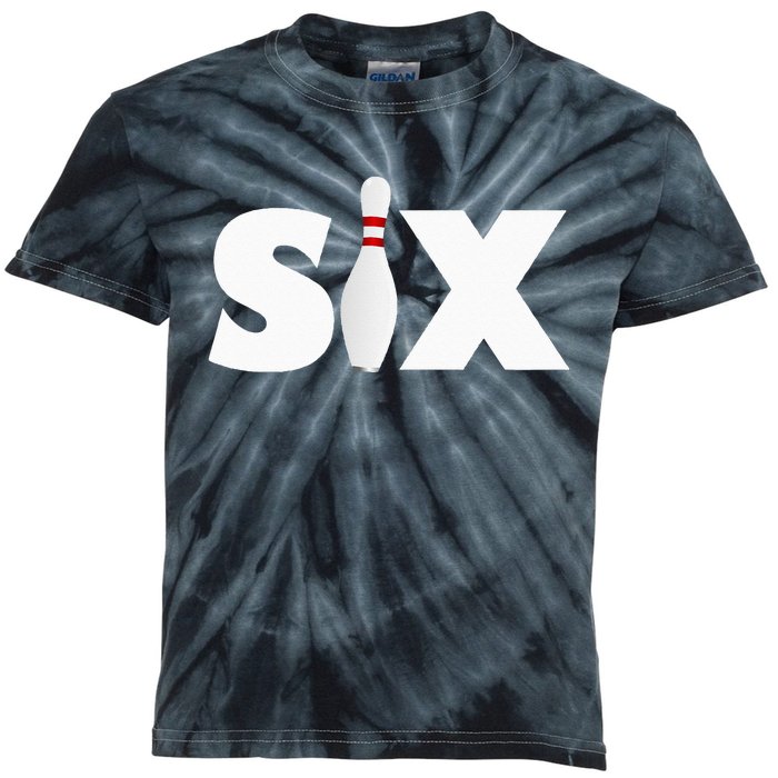 6th Birthday Six 6 Years Old Bowling Party 2013 Birthday Kids Tie-Dye T-Shirt