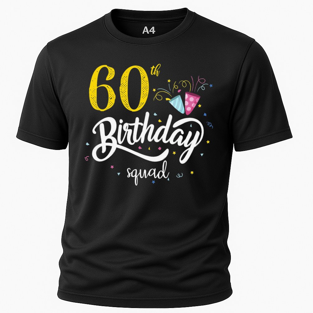 60th Birthday Squad 60 Party Crew Group Friends BDay Gift Cooling Performance Crew T-Shirt