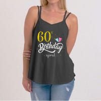 60th Birthday Squad 60 Party Crew Group Friends BDay Gift Women's Strappy Tank