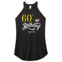 60th Birthday Squad 60 Party Crew Group Friends BDay Gift Women's Perfect Tri Rocker Tank