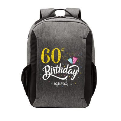 60th Birthday Squad 60 Party Crew Group Friends BDay Gift Vector Backpack